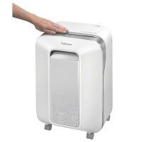 Fellowes Powershred LX 201 Aktenvernichter mit Partikelschnitt P-5, 2 x 12 mm, bis 11 Blatt, weiß