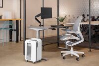Fellowes Powershred LX 201 Aktenvernichter mit Partikelschnitt P-5, 2 x 12 mm, bis 11 Blatt, weiß