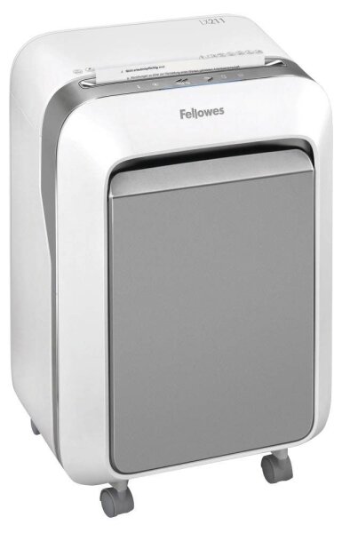 Fellowes Powershred LX 211 Aktenvernichter mit Partikelschnitt P-5, 2 x 12 mm, bis 14 Blatt, weiß
