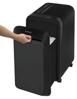 AKTION: Fellowes Powershred LX 221 Aktenvernichter mit Partikelschnitt P-5, 2 x 12 mm, bis 19 Blatt, schwarz mit 60 Euro CashBack