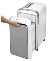 AKTION: Fellowes Powershred LX 221 Aktenvernichter mit Partikelschnitt P-5, 2 x 12 mm, bis 19 Blatt, weiß mit 60 Euro CashBack