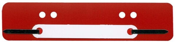 Wekre Heftstreifen rot Kunststoff, 100 St.