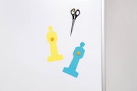 MAUL mobiles Whiteboard MAULpro easy2move 100,0 x 180,0 cm weiß kunststoffbeschichteter Stahl