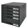 LEITZ Schubladenbox Plus  schwarz 52110095, DIN A4 mit 5 Schubladen, 1 St.
