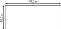 ith möbel Tischplatte platingrau rechteckig 140,0 x...