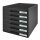 LEITZ Schubladenbox Plus  schwarz 52120095, DIN A4 mit 6 Schubladen, 1 St.
