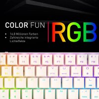 CHERRY MX-LP 2.1 COMPACT Gaming-Tastatur kabellos weiß