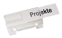 Vollsichtreiter transparent, 50 St.