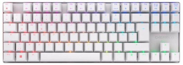 CHERRY MX 8.2 TKL Gaming-Tastatur kabellos weiß  ( G80-3882LXADE-0 )