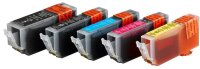edding EDD-501 2x schwarz, cyan, magenta, gelb Druckerpatronen kompatibel zu Canon PGI-525 BK, CLI-526 BK/C/M/Y, 5er-Set