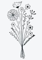 artoz Motivstempel Blumenstrauss 4,0 x 6,0 cm, 1 St.