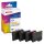 edding EDD-414  schwarz, cyan, magenta, gelb Druckerpatronen kompatibel zu EPSON EPSON T1285M ( 18-414/18-414-01 )
