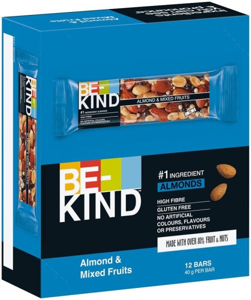 BE-KIND Almond & Mix Fruits Nussriegel 12 Riegel, 12 St.