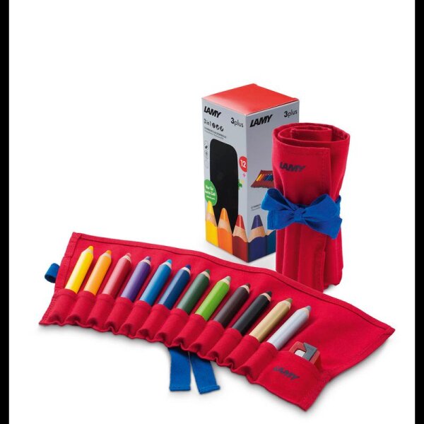 LAMY 3plus Buntstifte farbsortiert, 12 St.