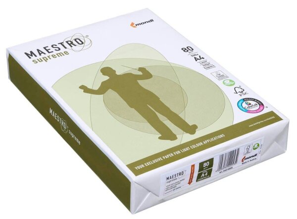 mondi Kopierpapier MAESTRO supreme DIN A4 80 g/qm 500 Blatt