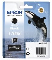 EPSON T7608 (Schwertwal) matt schwarz Druckerpatrone