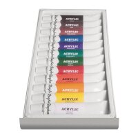 Rayher Künstler-Set Acrylfarben farbsortiert 12 x...