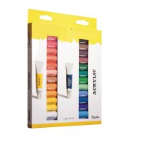 Rayher Künstler-Set Acrylfarben farbsortiert 24 x...