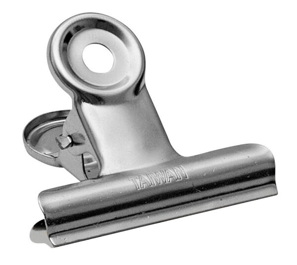 WEDO Briefklemmer silber 7,5 cm, 12 St.
