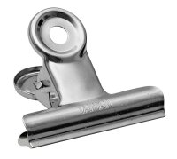 WEDO Briefklemmer silber 7,5 cm, 12 St.