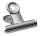WEDO Briefklemmer silber 7,5 cm, 12 St.