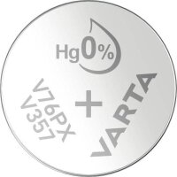 VARTA Knopfzelle V 13 GS/V357/SR44 Silber 1,55 V, 1 St.