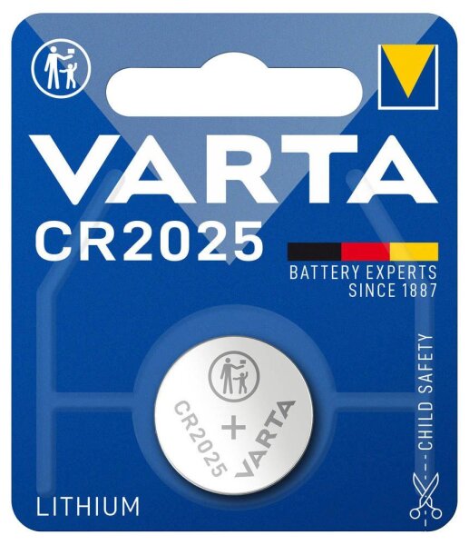 VARTA Knopfzelle CR2025 Lithium 3,0 V, 1 St.
