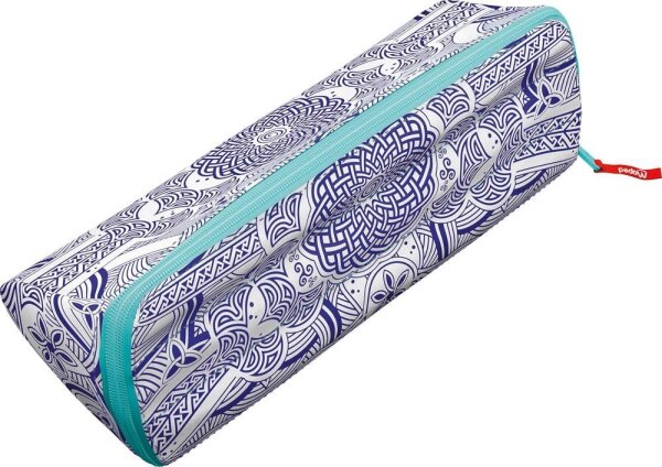 maped Schlampermäppchen Effect blau/weiß, 22,0 x 9,0 cm
