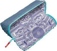 maped Schlampermäppchen Effect blau/weiß, 22,0 x 9,0 cm