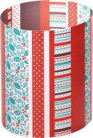 folia Transparentpapier Tischlichter X-Mas 10,0 x 27,0 cm 115 g/qm, 10 Blatt