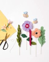 folia Bastelfilz-Set Felt like Spring 18-tlg. mehrfarbig