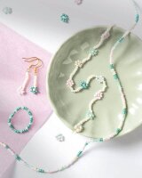 folia Perlen-Set Rocailles pastell mehrfarbig