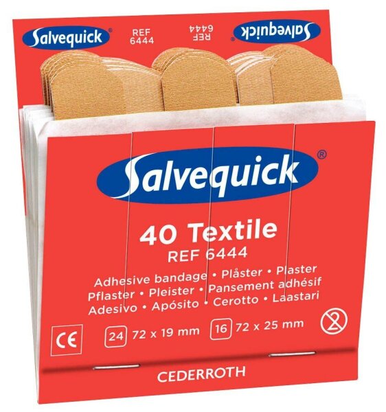 Salvequick® Pflaster Textile 1009444V beige, 40 St.