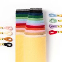 folia Bastelfilz-Set Rainbow 36-tlg. mehrfarbig