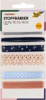 folia Geschenkband Blue Velvet unterschiedlich blau