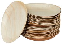 PAPSTAR Palmblatt-Teller pure natur Ø 23,0 cm, 25 St.