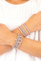 folia Schmuck-Basteln-Set Flechtschnüre Kumihimo Bracelets Pastell mehrfarbig