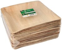 PAPSTAR Palmblatt-Teller pure natur 25,0 x 25,0 cm, 25 St.