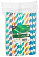 PAPSTAR Strohhalme pure farbsortiert gestreift Papier,...