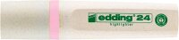 edding Highlighter 24 EcoLine pastell Textmarker pink, 1 St.