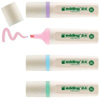 edding Highlighter 24 EcoLine pastell Textmarker...