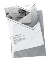 DURABLE Prospekthüllen DIN A4 transparent genarbt 0,06 mm, 10 St.