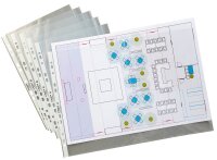 DURABLE Prospekthüllen DIN A3 transparent genarbt...