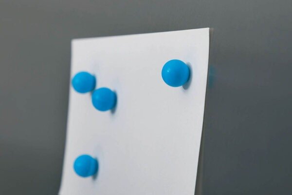 MAUL Kugelmagnete blau, Kunststoff Ø 1,2 cm, 4 St.