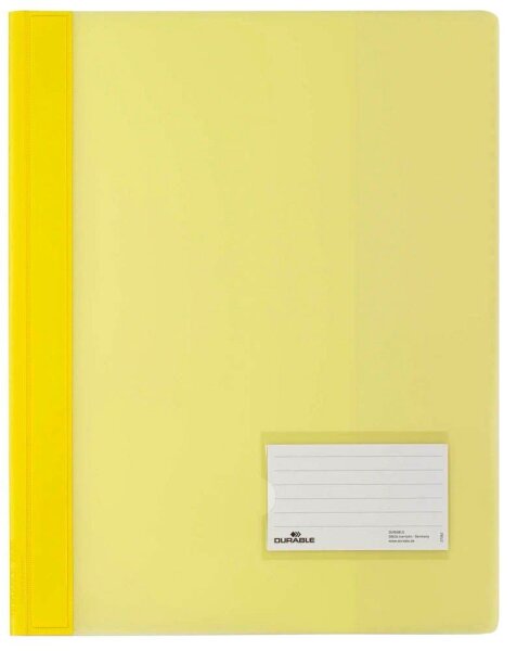 DURABLE Schnellhefter DURALUX® Kunststoff gelb DIN A4 überbreit, 10 St.