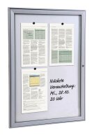 Showdown® Displays Schaukasten S alu 4x DIN A4 52,1 x 2,3 x 69,6 cm, 1 St.