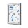 Showdown® Displays Schaukasten S alu 4x DIN A4 52,1 x 2,3 x 69,6 cm, 1 St.