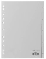 DURABLE Ordnerregister DIN A4 Vollformat 1-5 grau...