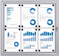 Showdown® Displays Schaukasten S alu 6x DIN A4 74,1 x...