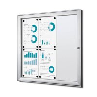 Showdown® Displays Schaukasten S alu 6x DIN A4 74,1 x 2,3 x 69,6 cm, 1 St.